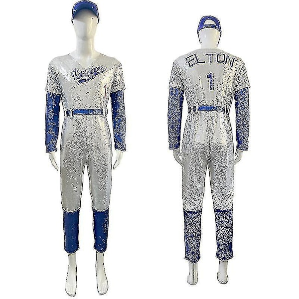 Aikuisten Cosplay Body Rocketman Elton John Puku Baseball Un XXL