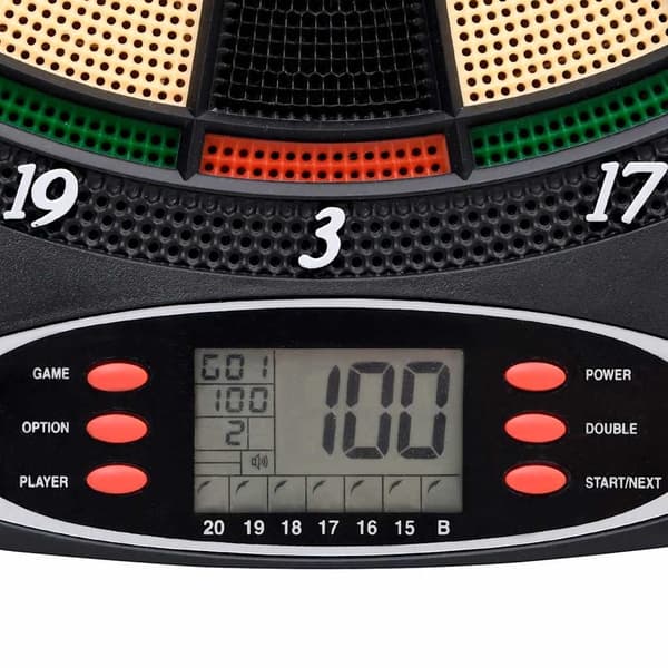 vidaXL Elektronisk dartskive med pile sort polypropylen 1260