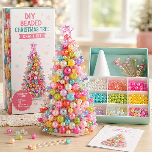 DIY-pärlset för julgran – pysselkit för barn och vuxna DIY Beading Kit Halloween Tree G Version - Monster