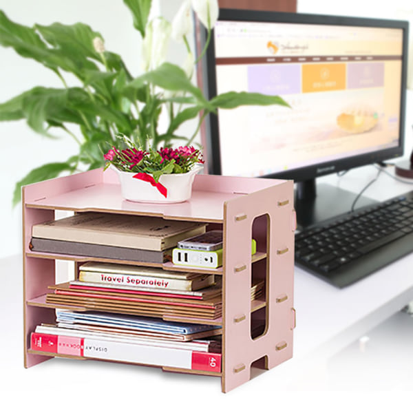 Modern Bedside Office Display Rack Magazine File Organizer