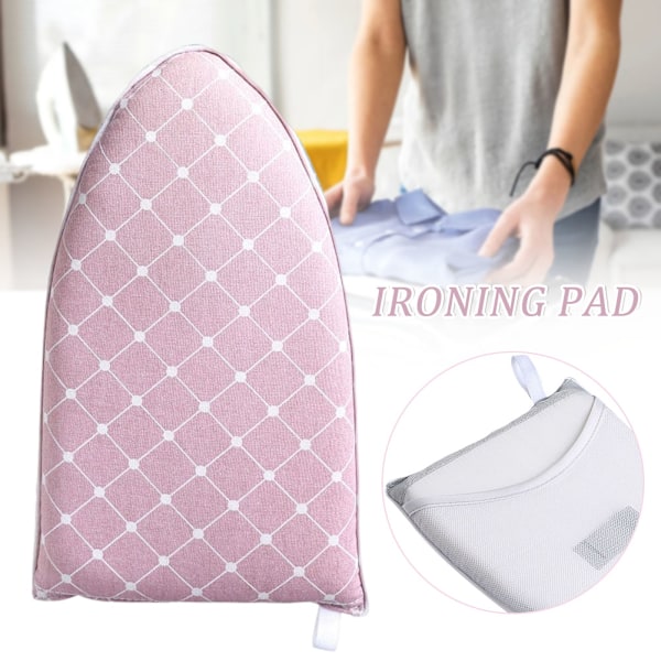 Mini Strykbräda Ärmdyna Portabelt Litet Strykbord Ställ Stryktillbehör Pink Grid
