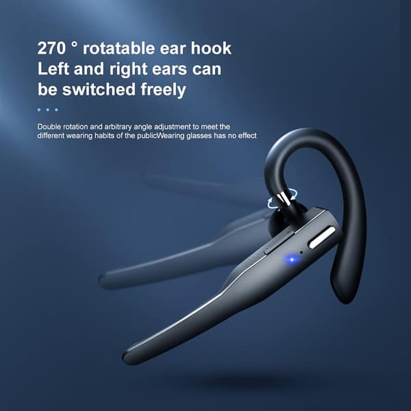 Trådløse Bluetooth-hovedtelefoner Over Ear med mikrofon, støjreducerende, foldbart design til iOS Android PC Laptop Tablet