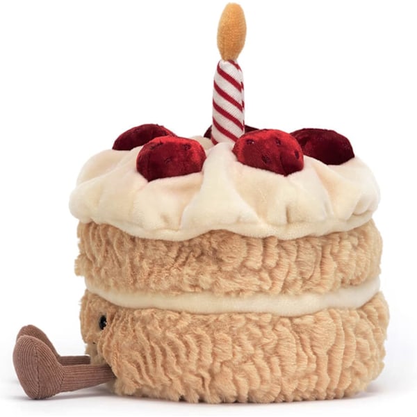 Amuseable Birthday Cake Samlingsbar Plyschdekoration
