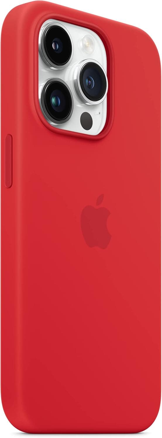 Apple - Rødt silikonecover til iPhone 14 Pro