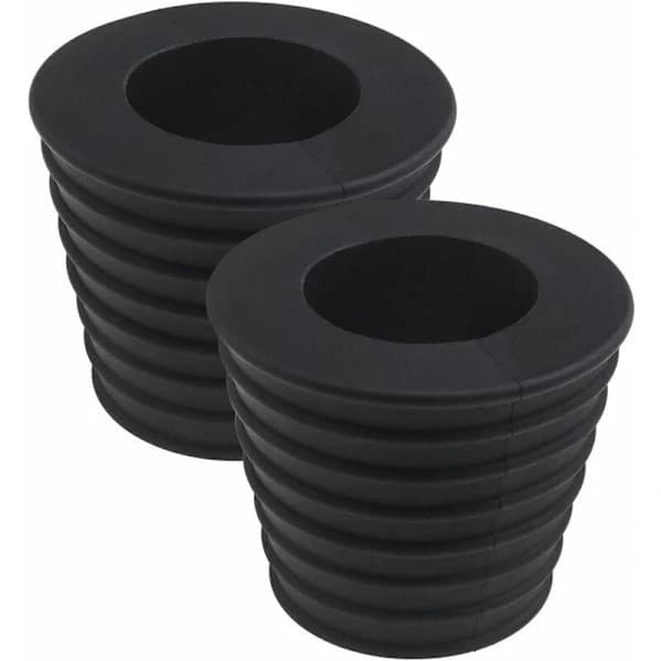 2X gummikiler, kompatible med hullplugger for parasollfot, bordparasoller 1,5 \" / 38mm -