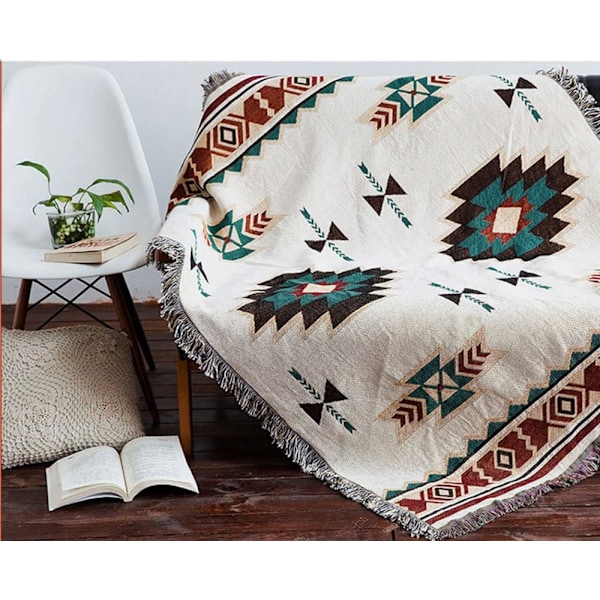 Navajo Aztec Tæppe Boheme Stamme Geometrisk Mønster