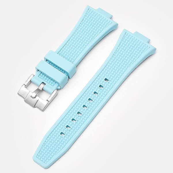 12MM Armband för Tissot PRX Super Gamer T137.407.410 Ser Light Blue