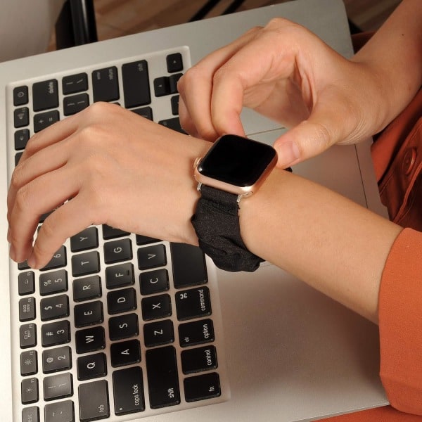3-pack Kompatibla med Apple Watch Armband Scrunchies 38mm Tyg So{hh]