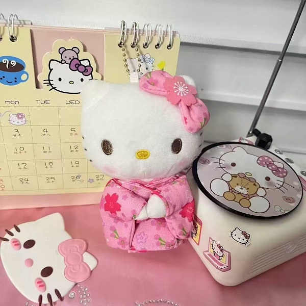Japanilainen söpö Cardcaptor Sanrio Kuromiya Cinnamon Dog -pehmolelu riipus nuken koriste Campus Style Kitty