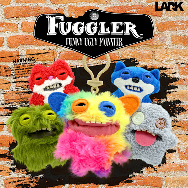 Fuggler Stor Tandløs Sød Monster Dukke Tandskat Grim Monster Sjov Plys Dukke Troublesome star monster (grey)