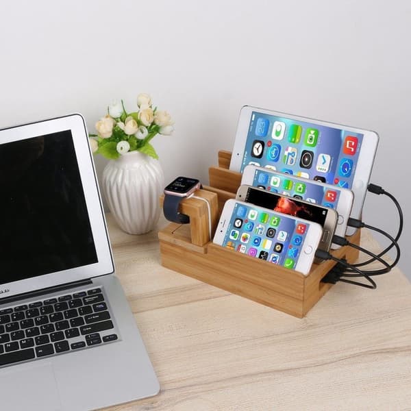Mobiltelefonladestation USB-oplader flere ladestationer til flere enheder