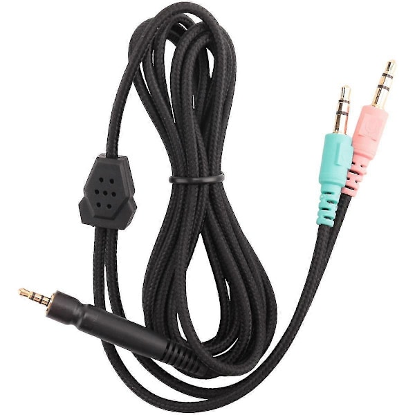 Korvaava kaapeli Sennheiser G4ME ONE GAME ZERO 373D GSP 350 / GSP 500 / GSP 600 -kuulokkeille (PC-versio 2 metriä) black