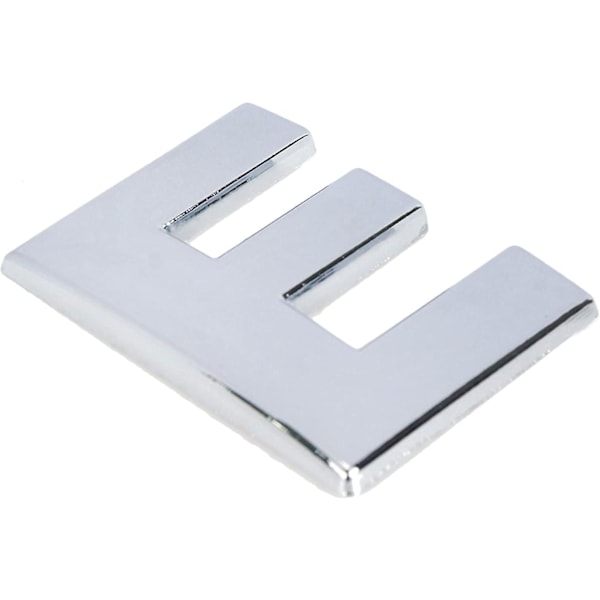 3D Metall Emblem Bokstav E Klistremerke - Krombelagt Sink Legering Bil Symbol Emblem Dekal