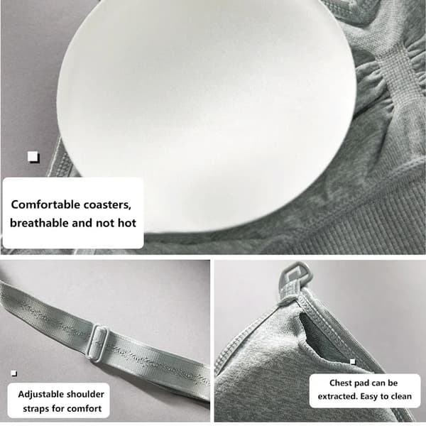 Ventetøj front åben spænde plus size amme-bh - Lilla XL