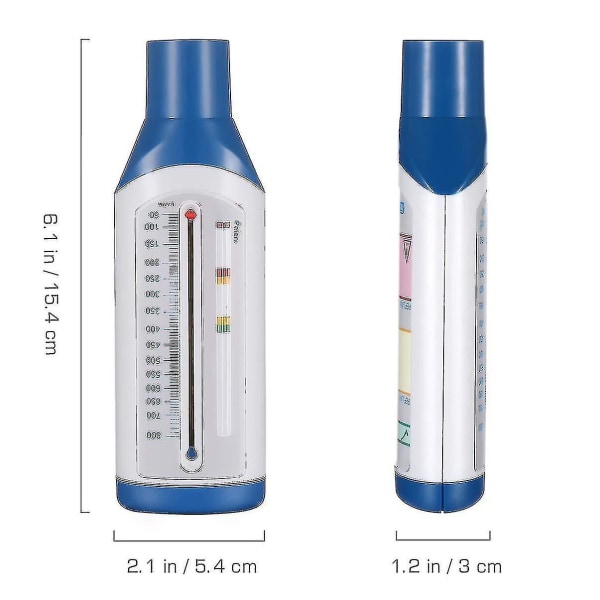 Bärbar personlig spirometer Peak Flow - Expiratoriskt flödesmätare - Spirometri lungfunktion