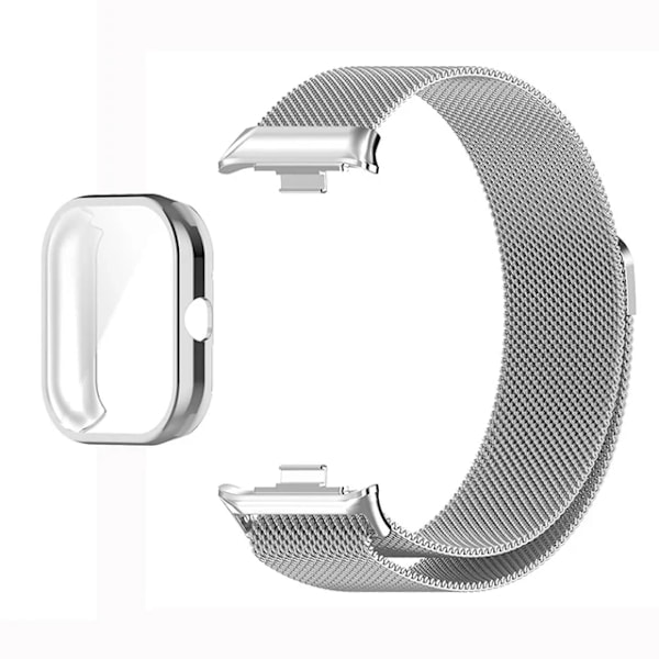 Metallarmband för Xiaomi Redmi Watch 4 med TPU-fodral Skärmskydd Mjuk Film Ersättning Milanesisk Magnetisk Loop Armband Redmi Watch 4{ee} 1