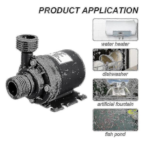 Solcellsdriven trädgårdsfontänpump - Tyst drift, 800 L/h, 12 V DC (50 W)