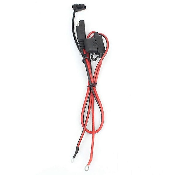 2 st Motorcykel Batteriladdare Sae Laddningskabel Sae Snabbkopplingskontakt Till 12V Ringterminal