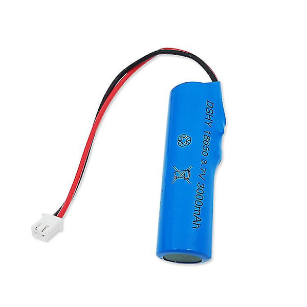 3.7V 18650 Litiumbatteri XH-2P Kontakt 3000mAh Plus Skyddskrets Batteri Laddningsbart Rörliga Leksaker