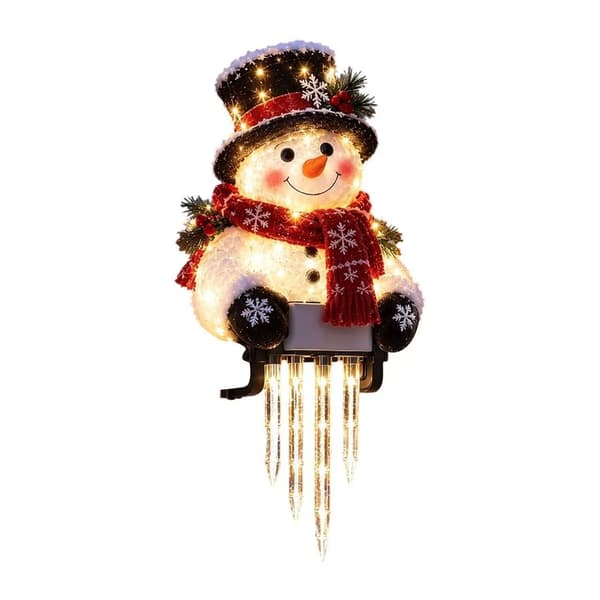 Winter Glow Snemand Istap Lysdekoration snowman
