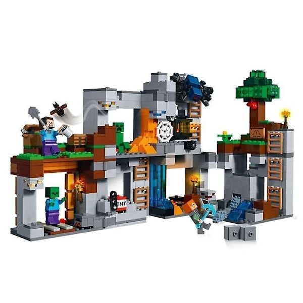 The Bedrock Adventures Modell Byggklossar Med My World Actionfigurer Tegelstenar Set Gåvor Leksaker För Barn Pojkar Flickor