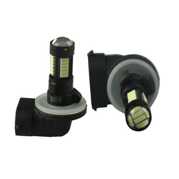 DRL-lamper 6500K hvite 30SMD 4014 881 880 H27 LED-erstatningslamper for tåkelys
