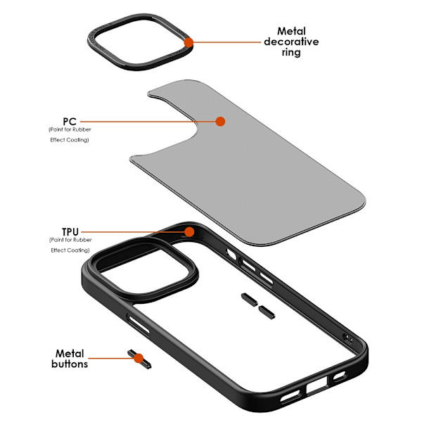 Magnetiskt MagSafe Skal iPhone 15 Matt Rosa