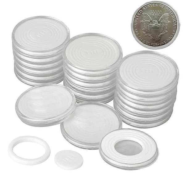 20 sett 46 mm myntkapselholderbeskyttelse Samling Klar myntoppbevaringsboks for prisutdeling
