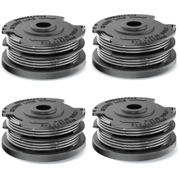 4 stk. spoler for Bosch gresstrimmere, nylon erstatningsspole for Bosch F016800351 ART 24, 27, 30 og ART 30-36 LI (6,1 m x Ø1