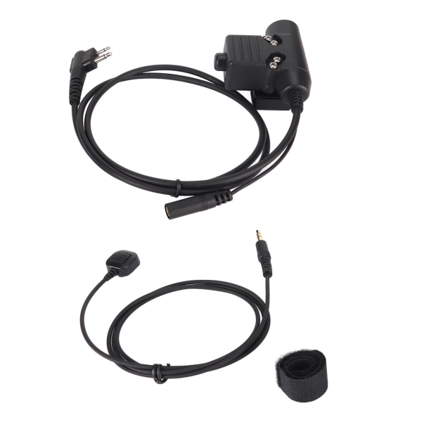 U94 PTT-adapter Push to Talk-knapp Walkie Talkie Militär headsetkontakt Passar för MOTOROLA GP88