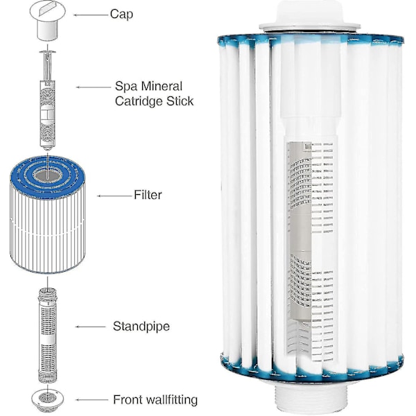 Hotspring Hotub 3 Spa Mineral Ion Patron Filter Sticks til Spabad{ee】