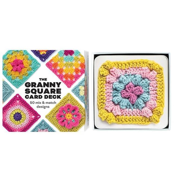 Granny Square Kortspillet – DIY Strikkeopskrift Referencekort Sæt