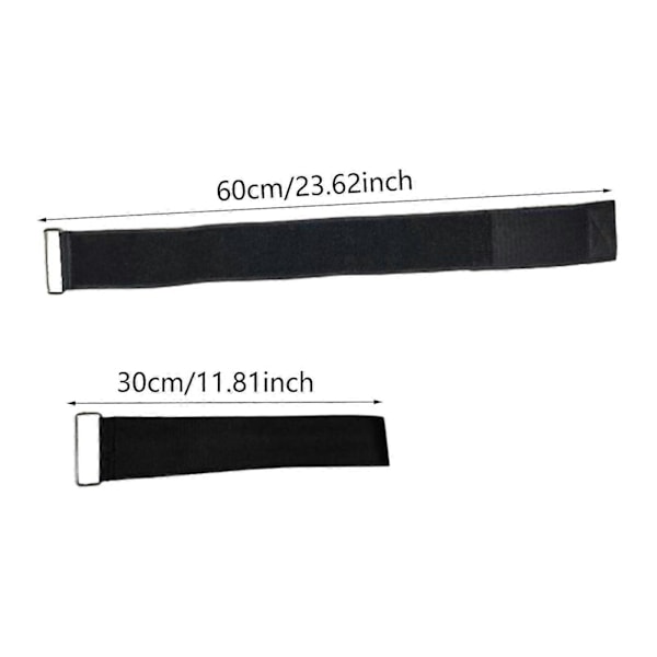 2x Fotremmar för Roddmaskin, Träningsutrustning för Sport, Träning, Män, Kvinnor, LGL Svart Black 60cm