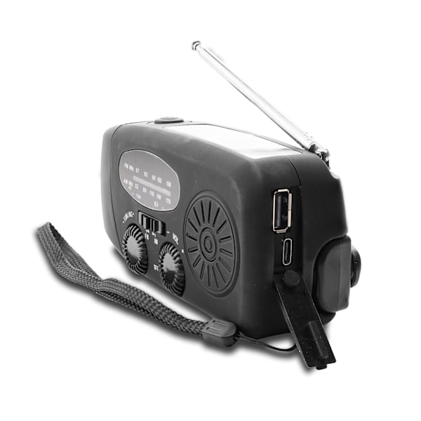 Vevradio med solcellelader, nødradio og powerbank 270 Endast vevradio