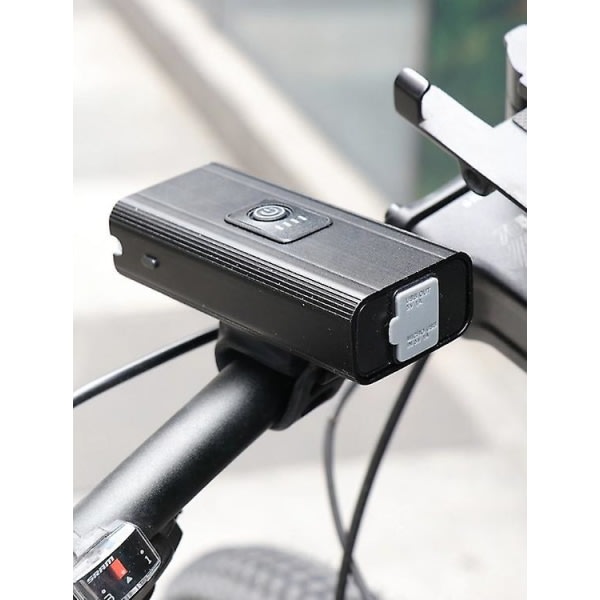 Polkupyörän valo - T6 kaksoislampun helmet monitoiminen polkupyörän valo USB ladattava ajovalot sivuvalolla