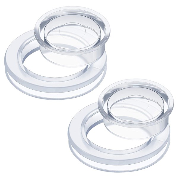 Parasollhålsringplugg Flexibel Enkel Installation Parasollkil för Poolbalkong{EE} Transparent Ring*2pcs