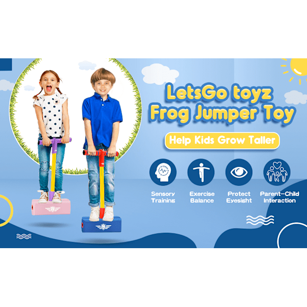 CG Pogo Jumper för Barn 3-12 År, Skumgummi Pogo Stick för att Främja Tillväxt & Utomhuslek{EE}