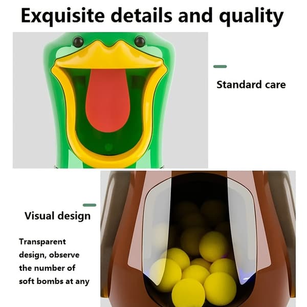Luftdrivet ankskjutningsspel för utomhuslek 2 Gun + 24 Soft bullet