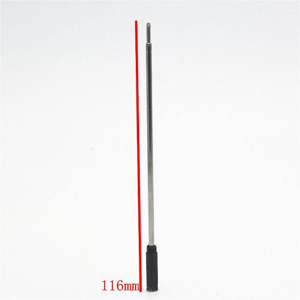 10 stk. Krydsformede Kuglepen Refiller Blæk Medium & Sort Wf Shytmv{EE} Black