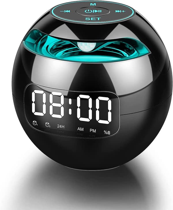 2024, klockradio, digital väckarklocka, digital klocka, bärbara Bluetooth-högtalare, FM-klockradio