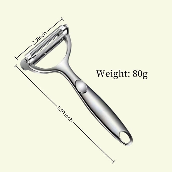 Multifunctional Vegetable Peeler Kitchen Utensil (2-in-1 Peeler)