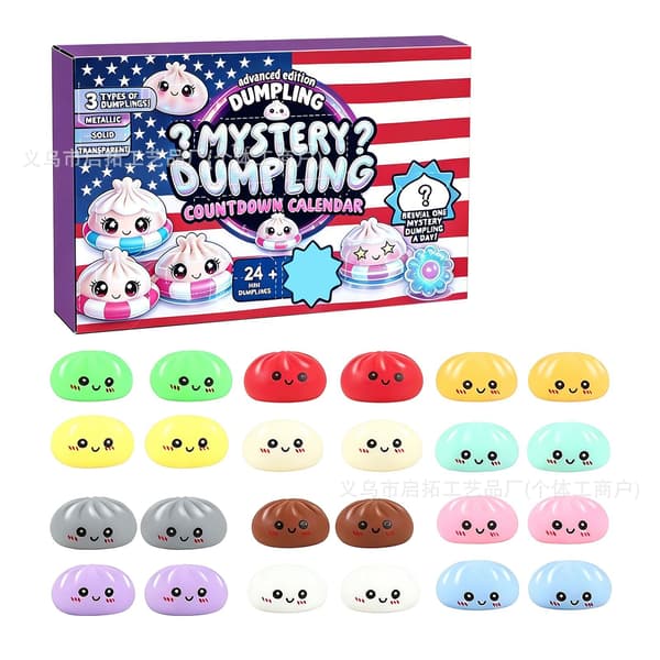 Maltose Squishy Dumpling Fidget Blind Box – Stressaflastende Klemmelegetøj til Voksne 33