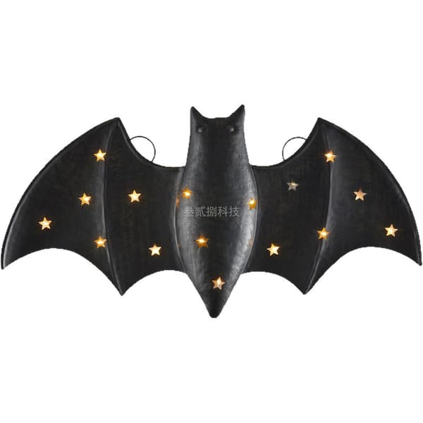 LED Flagermus Dekorationer Halloween Dekorationer (2 stk)