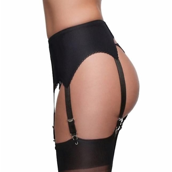 Sexet blonde hofteholder til kvinder lingeri stropper strømpeholdere hofteholdere gaver sort sort sort Black XXL