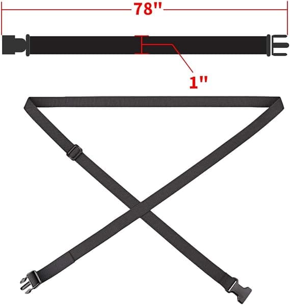 Justerbare Kuffertstropper 4-pak 198 cm Bagagerem til Rejsetaske Sikkerhed Sort