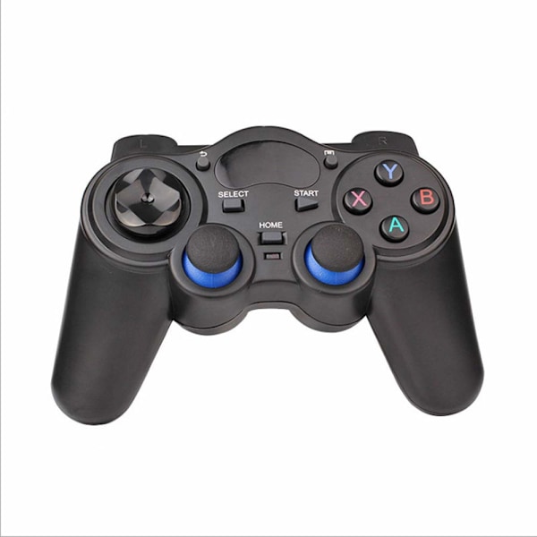 USB Trådløs Spilcontroller Gamepad til PC/Bærbar Computer (Windows XP/7/8/10) & PS3 & Android & Steam - [Sort] (sort)