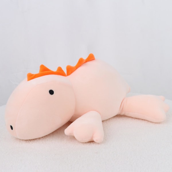Erittäin pehmeä dinosaurus painotettu pehmolelu, halattava pehmolelu lapsille, söpö ja lämmin pehmotyyny, pinkki 45 cm