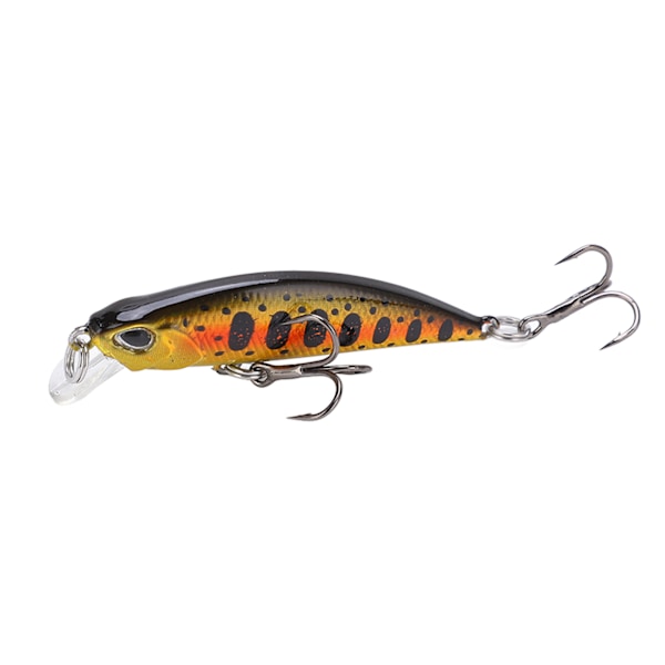 5cm Hard Artificial Minnow Fiskedrag 3D Livaktige Øyne Flytende Wobbler Fiskedrag #2