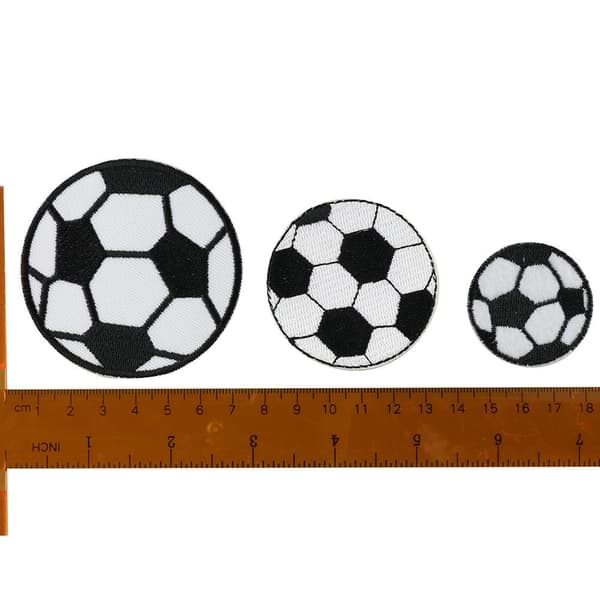 15 stk. Stryge-på-mærker Fodbold Broderede Mærker