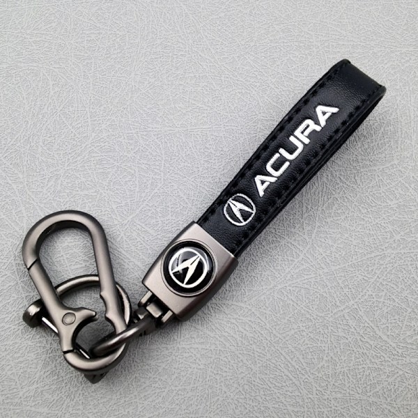 Personlig Metall Bilnyckelring med Logotyp - Lädernyckelring för Män Land Ro Land Ro{EE] Land Rover Silver Hardware